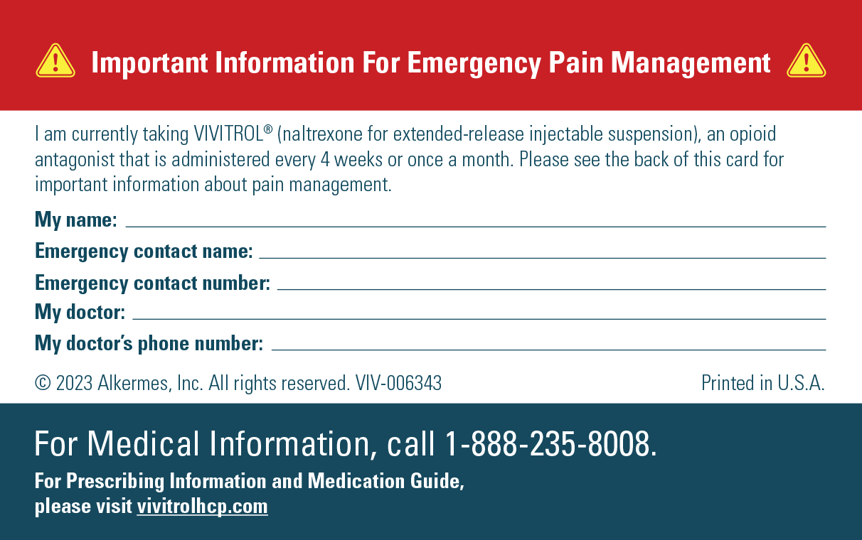 Download a Pain Management Card.